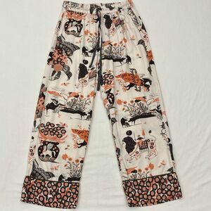 Anthropologie Multicolor Printed Pajama Pants